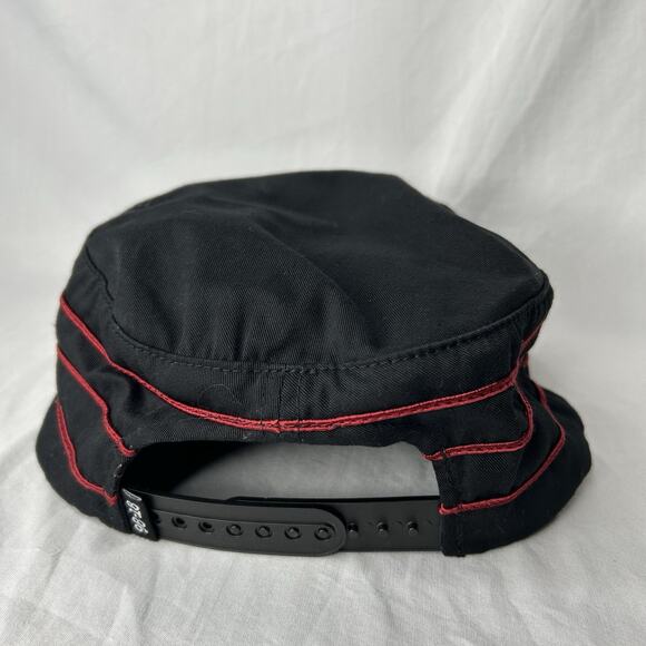 Volcom Grant Taylor Down South In Hell Snapback Hat Black Red Stripe - Picture 4 of 4